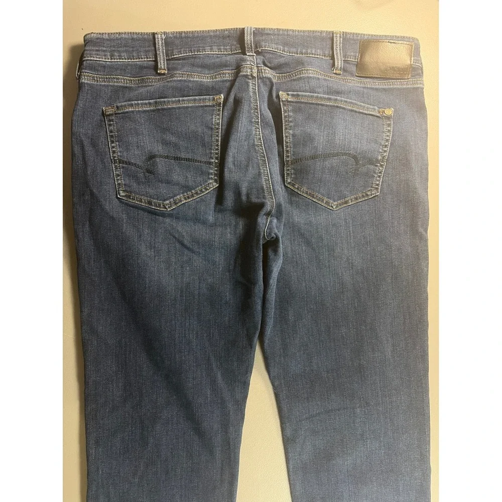 Mavi Marcus Jeans Mens 38x32 Dark Wash Blue‎ Slim Straight Leg Stretch Denim
